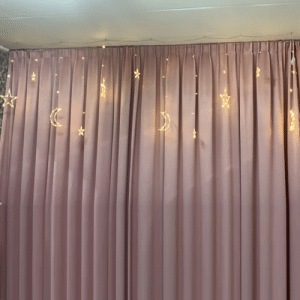Praznična LED zavesa z okraski photo review